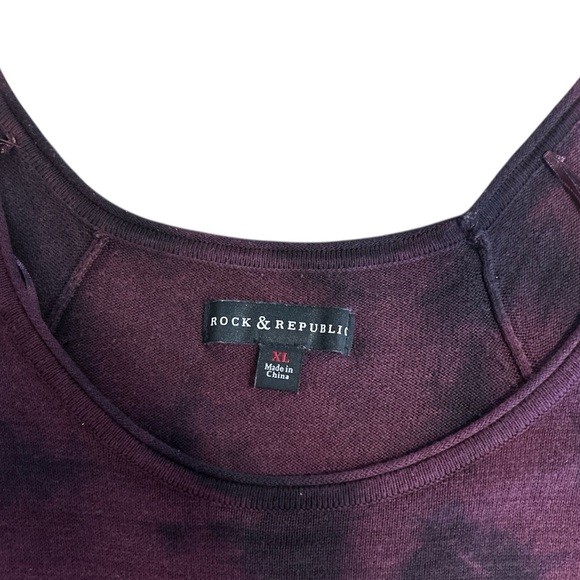 Rock & Republic Cold Shoulder Long Sleeved Women’s XL Shirt - Picture 3 of 6